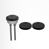 WinZo Toilet Round Dual Flush Button with Toilet Seat Bolts