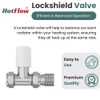 Hot Flow | Estuary Straight TRV Thermostatic Radiator Valve Wheel