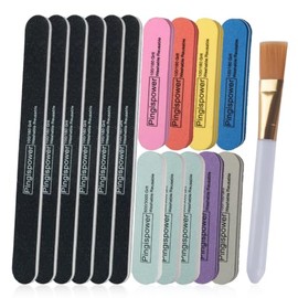 Nail Files and Buffer 16Pcs, Professional Manicure Tools Kit, Nail Care Buffer Block Tools 100/180 and 600/3000 Grits, Double Sided Washable Reusable