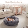 BedStill 30 inches Donut Dog Bed for Medium Dogs,Calming Fluffy