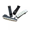 4pk Secure Wall Mounting, SKADIS Compatible, Includes Command Strips, Black