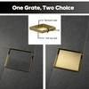 Decaura Shower Grates Bathroom Floor Drain Waste Stainless Steel (Brushed