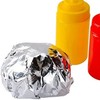 500 Pcs Pre Cut Aluminum Foil Sheets for Food- Insulated,