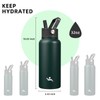 Konokyo 32 oz Insulated Water Bottle Stainless Steel Sport Bottles