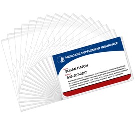 Utron 16 PCS Social Security Card Protector, Clear Waterproof Credit Card Sleeve, Soft Plastic Card Sleeves, Credit Card Sleeve for Credit Card, Medicare Card, Business Card and Social Security Card