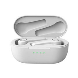 Earphone, Wireless Bluetooth, Earbuds, & Over-Ear Headphones, Noise Cancelling, Waterproof, Microphone, Gaming, Media Player, Magnetic Suction Bass Sports Gaming (Earphone Bluetooth White)