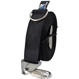 REVOR Taupe Extension Belt for Stream, One-touch Length Adjustment, Load Capacity 440.1 lbs (200 kg), Storage Rubber Cord Included, 16.4 ft (5 m) (Black)