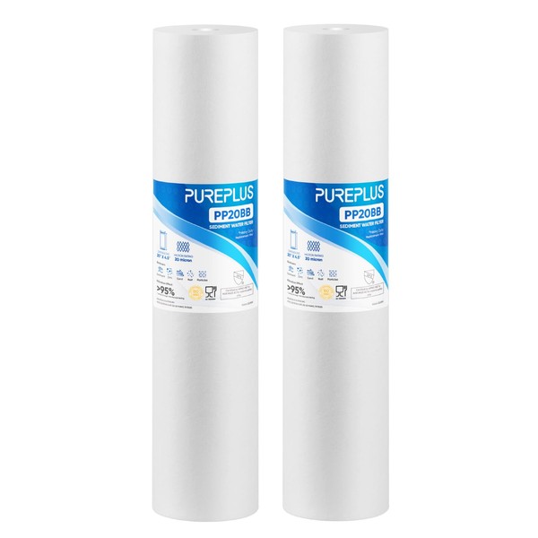 PUREPLUS 20 Micron 20" x 4.5" Whole House Sediment Home
