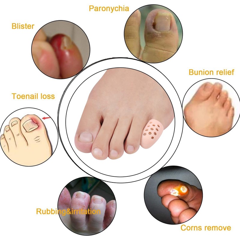 10 piezas – Protector de dedos de gel transpirable, ideal