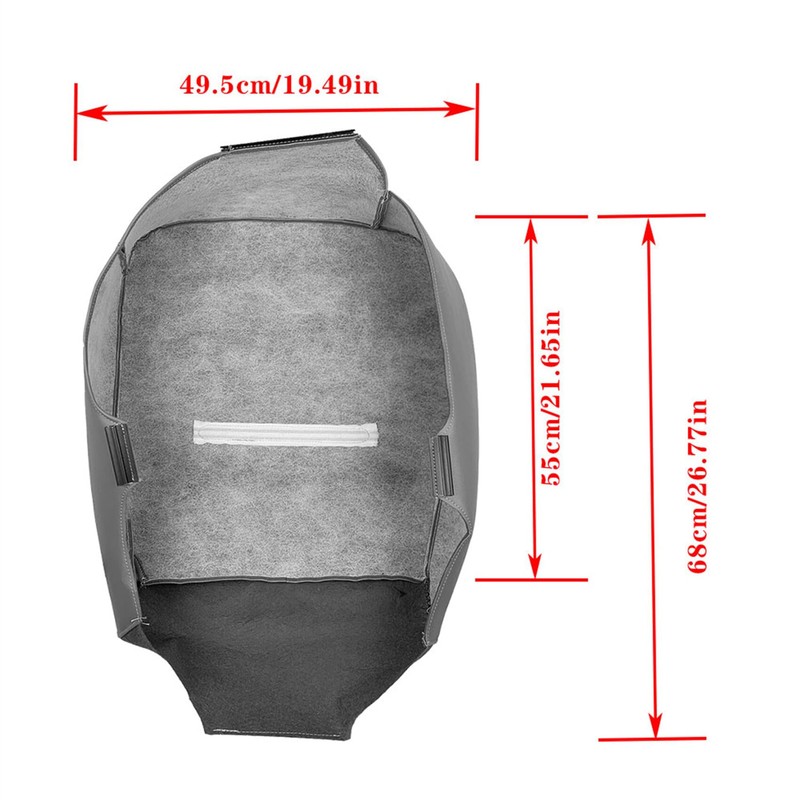 labwork Front Driver Side Bottom Gray Artificial Leather Seat Cover