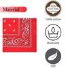 Lizzy 3 x Paisley Multifunctional Bandana's (Red, White, Black) Headwear