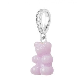 Crystal Haze Nostalgia Bear with Pave Connector Silver Lavender ONE SIZE / Crystal Haze Nostalgia Bear with Pave Connector Silver Lavender 크리스탈 헤이즈 노스텔지아 베어 파베 커넥터 실버 라벤더 ONE SIZE