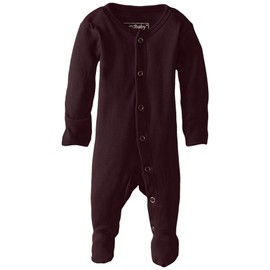 Lovedbaby Baby-Boys Organic Footed Overall, Eggplant, 6-9m
