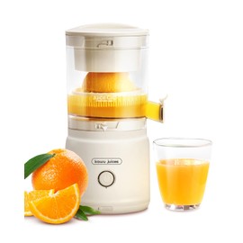 Orange Citrus Juicer, Electric Portable Lemon Juicer,Citrus Squeezer for Lemon Grapefruit Fruit, Small Wireless Juice Machine, Easy Use Orange Squeezer, Easy to Clean