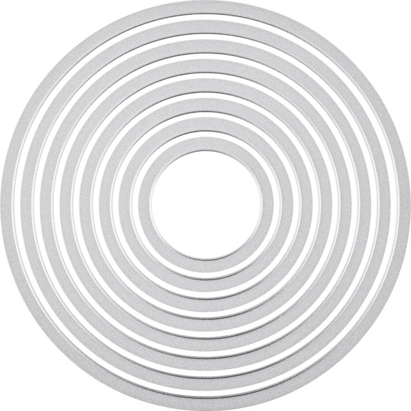 Sizzix Framelits Die Set 657551, Circles, 8 Pack, Multi Colour,