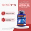 Zipvit Vitamin K2 MK7 200mcg, High Strength K2 Vitamin Supplement,