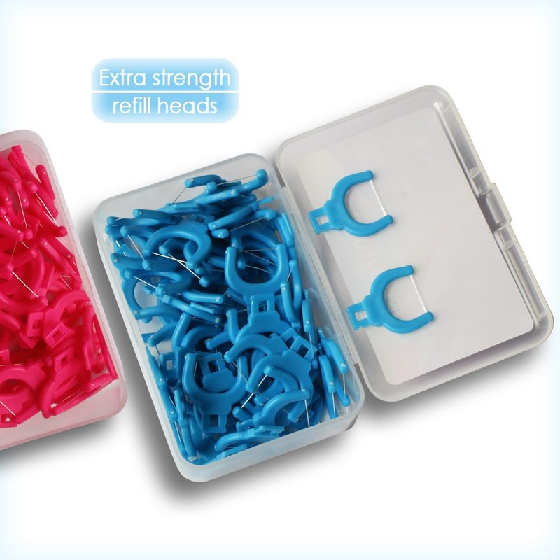 T.Smile Kids Evolutionary Clean Dental Flosser Kit, Child-Sized Handle &