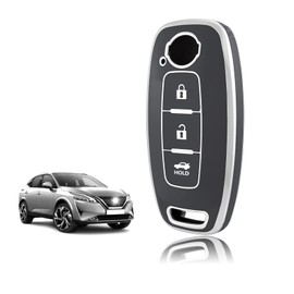TOOMUME Car Key Cover TPU, Car Key Case Fit for Nissan Qashqai J12 Juke F16 Xtrail T33 Airya B6 B8 B9 Micra Altima Teana Murano Kicks, Protective Key Fob Cover Key Fob Case - Boot