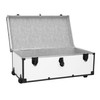 Seward Rover Trunk with Wheels & One Carry Handle, White,