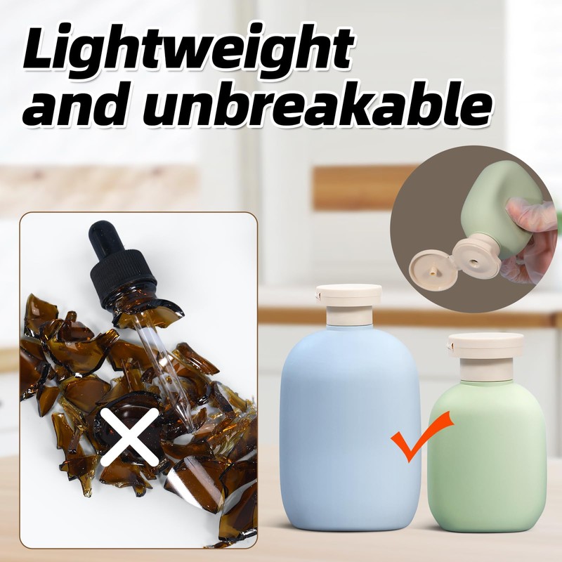 3.4oz Travel Bottle with Flip Cap, Leak Proof Squeeze Bottles,