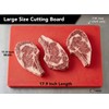 18 x 12 Red Plastic Cutting Board, 1 Inch Thick