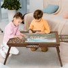 HALLYBEE Puzzle Table 1500 Pieces Wooden Puzzle Board with Legs,