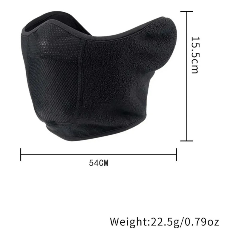 Pasamontañas Térmico Deportivo Con Malla Respirble Negro Liso One Size