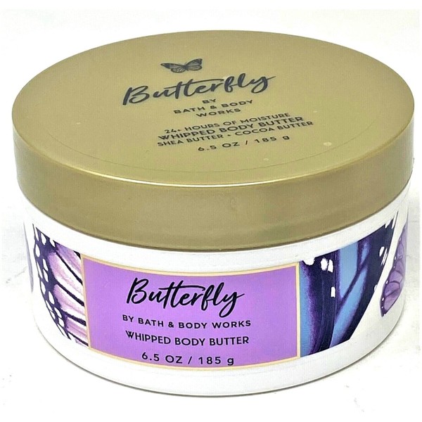 Bath and Body Works - Mantequilla corporal de mariposa con karité y manteca de coco - 6.5 onzas (mariposa)