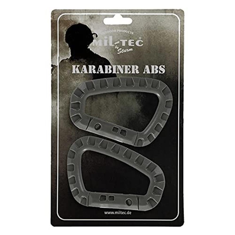 Mil-Tec ABS-15921001 Carabiner ABS Olive One Size