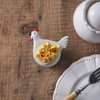 Colonial Tin Works Rooster Single Deviled Egg Cup, 1.25-inch Height,