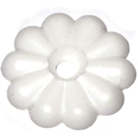 Hard-to-Find Fastener 014973346614 Rosette White, 1" Diameter, Piece-12