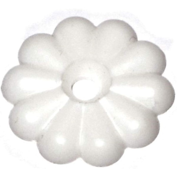 Hard-to-Find Fastener 014973346614 Rosette White, 1" Diameter, Piece-12