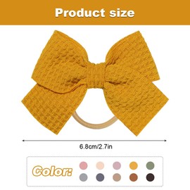 Baby Hair Clips, 20PCS Grosgrain Ribbon Hair Bows, Little Ribbon Bows Non Slip Baby Hair Clips, Baby Hair Bows Clips, Tiny Bow for toddlers fine hair mini bow(10 Colors)