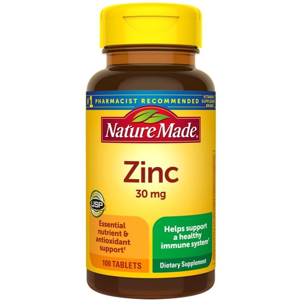 Nature Made Zinc 30 mg (Pack of 4)
