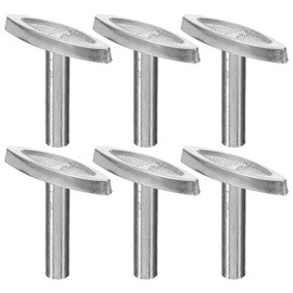 Alipis Music Box Winding Key 6pcs Silver Plated Metal Winder T-Bar Replacement Musical Mechanism Movement Knob for DIY