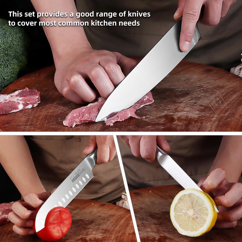KOFERY 5-Piece Kitchen Knife Set - Razor-Sharp Stainless Steel Blades