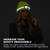 ATNKE LED Lighted Beanie Hat,USB Rechargeable 4 LED Run Headlamp