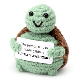 DAKLUNAR Positive Turtle Lucky Charm Gifts Creative Positive Potato Doll Gifts Funny Positive Turtle Pocket Hug Lucky Charm Gift Positive Gifts Turtle Doll