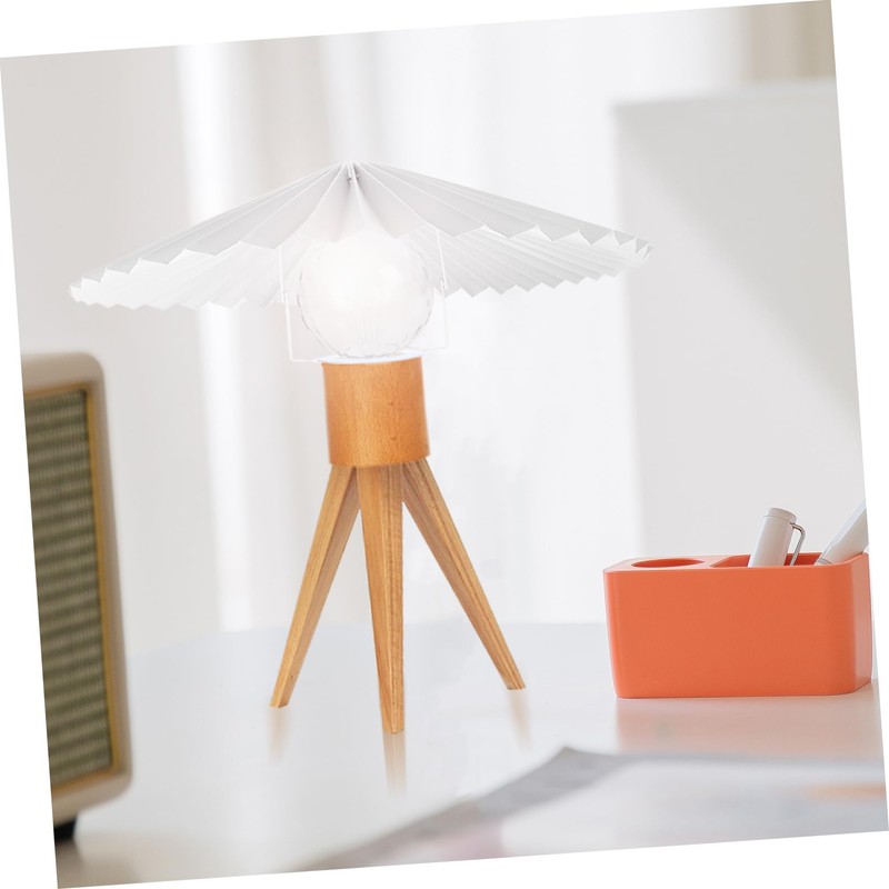 NUOBESTY Bedroom Lampshade White Table Lampshade Umbrella Shape Easy to