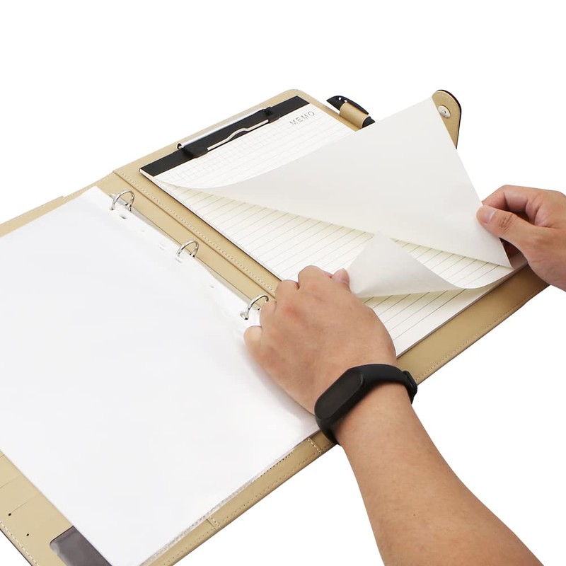 A4 Portfolio Case, File Folder, Legal Pad, Leather Clipboard Folder,