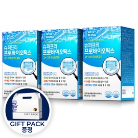 One day well-being Super Free Probiotics 1 month supply, 3 lactic acid bacteria gift pack, Lunar New Year gift set / 슈퍼 프리 프로바이오틱스 1개월분, 3개 유산균 선물팩 설날 선물세트