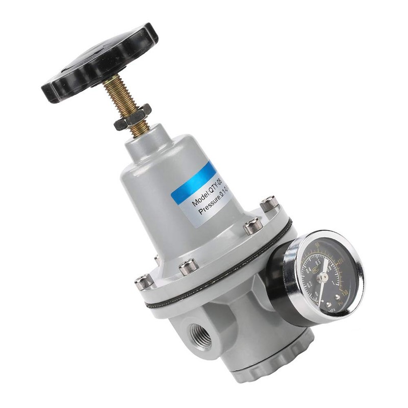 G1/4 Pressure Regulating Valve Air Regulator with Gauge Aluminium Alloy