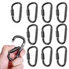 10Pcs Carabeaner Clip, 3.1" Small Carabiner Keychain for Hiking Camping