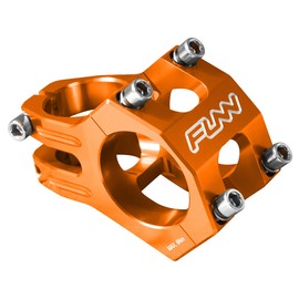 Funnduro Stem, Clamp Diameter: 1.2 inches (31.8 mm), Suitable for Bicycles, Mountain Bikes, Durable, Lightweight (Length: 1.4 inches (35 mm), Orange)