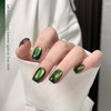 Green Cat Eye Gel Nail Polish, 16ml Holographic Glitter Gel