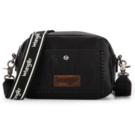 Wrangler Crossbody Bag for Women Camera Purse with Wide Strap WG90-819BK