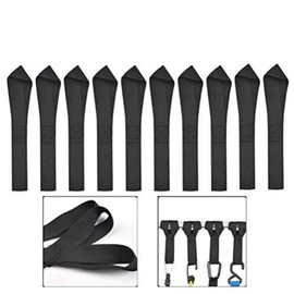 BUYGOO 10PCS 7.9In Tie Down Straps Strong Tie Down Securing Loop Straps for Fastening in Motorcycle, Bike, ATV, UTV, Car(The max load-bearing is 500KG/1100Ib)