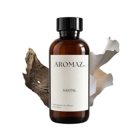 Santal – Esencia para Difusor Profesional 120 ML | Aroma Premium de Alta Concentración | Sándalo, Cedro y Vainilla (120 ml)