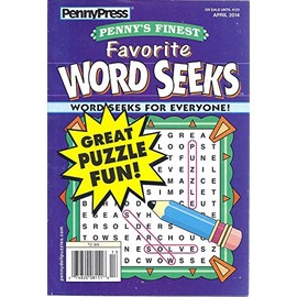 Penny Press Penny's Finest Favorite Word Seeks Magazine April 2014