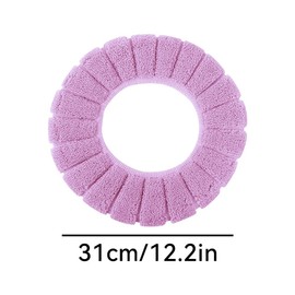 QIWYGPYQ 3-Pack Toilet Cover Toilet Seat Cover Pads ，Soft Toilet Seat Cover Pads Thicker Warmer Stretchable Washable Cloth Toilet Fits All Oval Toilet Seats 4 Colors